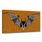 Crafted Creations Gold and Black Glamoween Bat I Canvas Halloween Wall Art Decor 12" x 24"